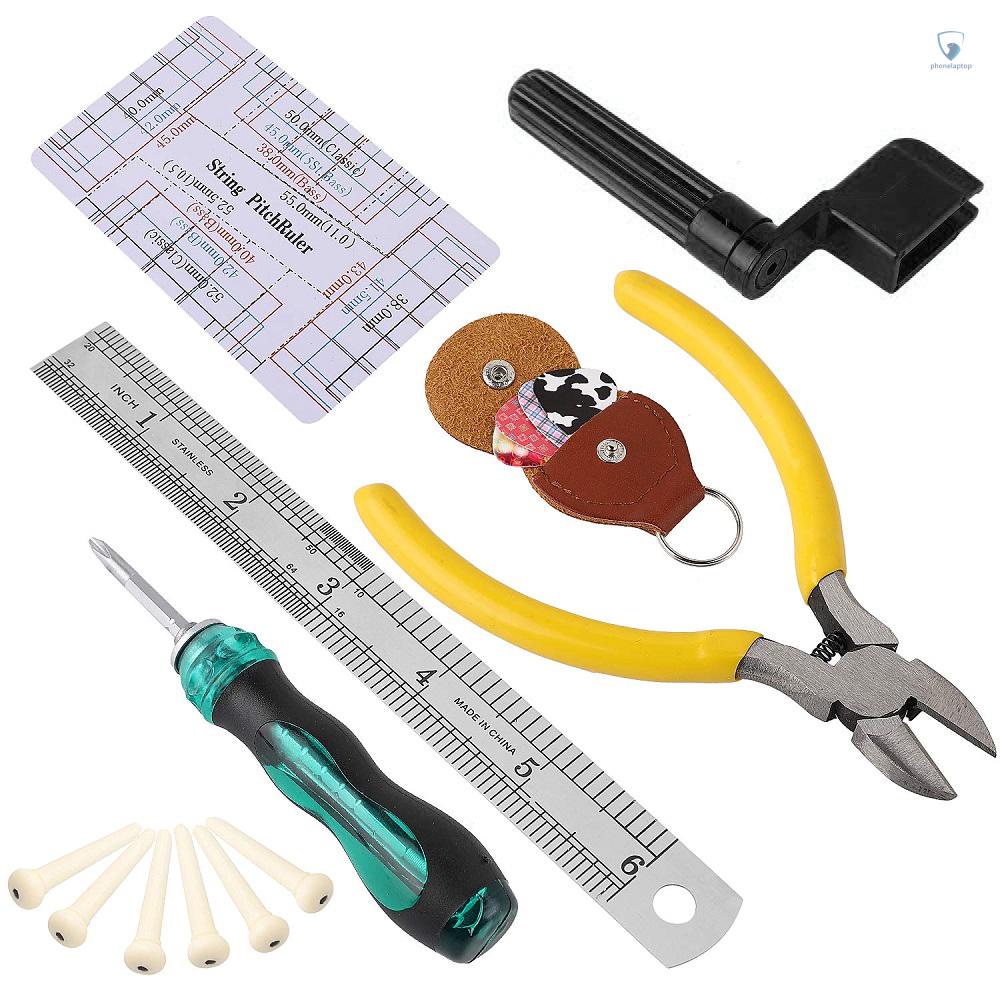 Bộ Dụng Cụ 26 Món Sửa Chữa Đàn Guitar Điện / Ukulele / Bass Kèm Túi Đựng Tiện Lợi