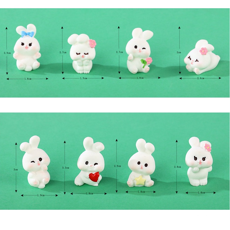 ​​​​​​​Mô Hình Tiểu Cảnh "Thỏ Dễ Thương Tiangong Mini" Trang Trí Sen Đá, Sân Vườn/ Chậu Cây, DYI, Terrarium