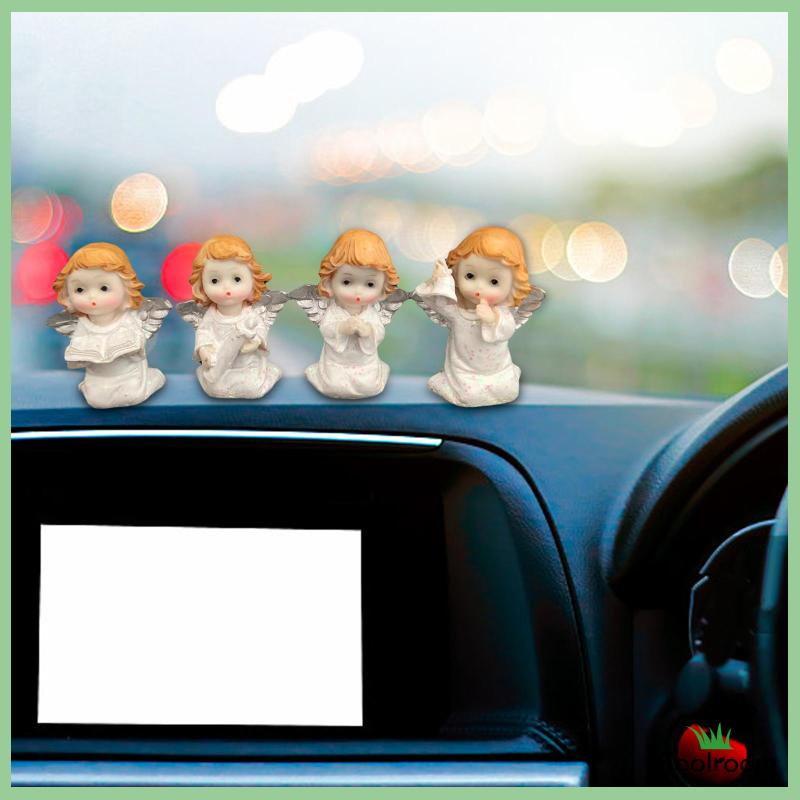 Bộ 4 Tượng Thiên Thần Điêu Khắc Nghệ Thuật Để Bàn Trang Trí Phòng Ngủ