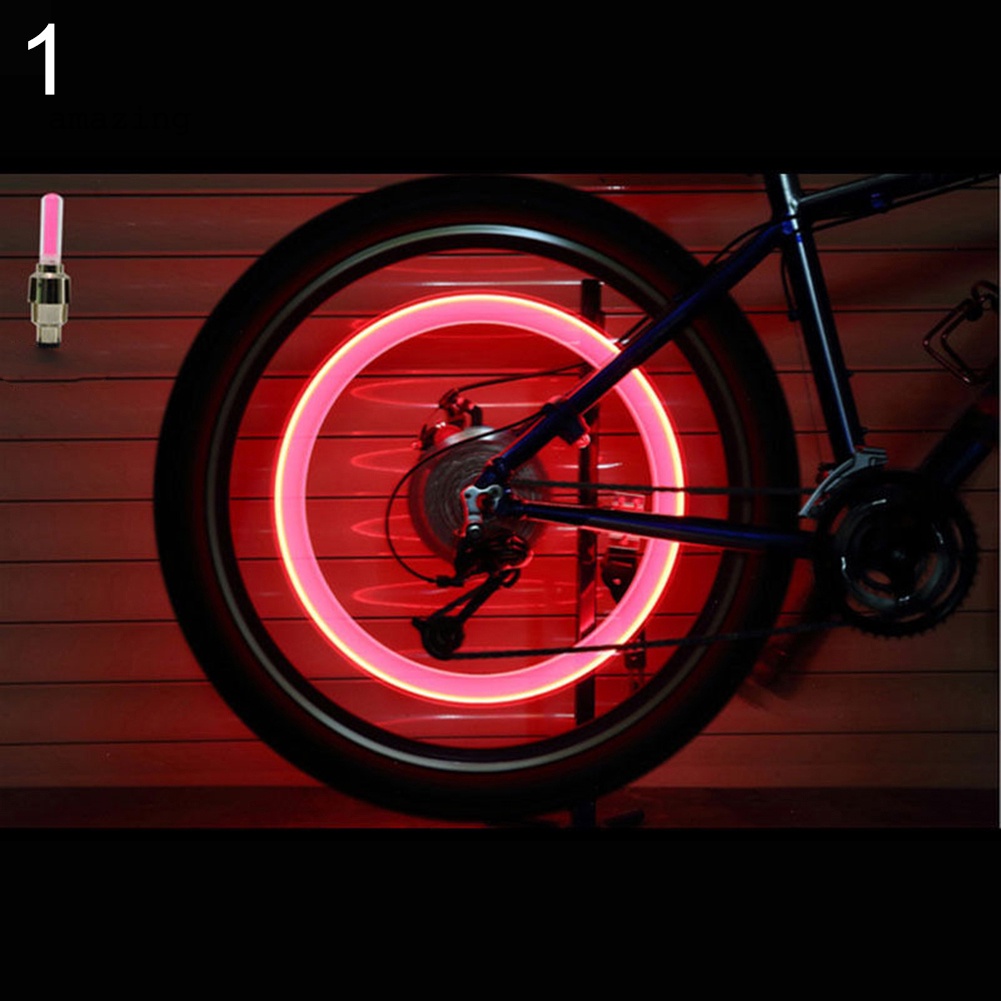 Bộ 2 Đèn Neon Gắn Van Bánh Xe Đạp / Xe Máy