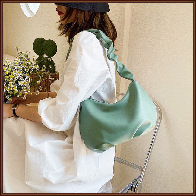 Túi Xách Da Pu Có Khóa Kéo Phong Cách Hàn Quốc Cho Nữ