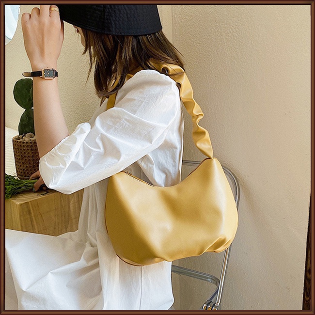 Túi Xách Da Pu Có Khóa Kéo Phong Cách Hàn Quốc Cho Nữ