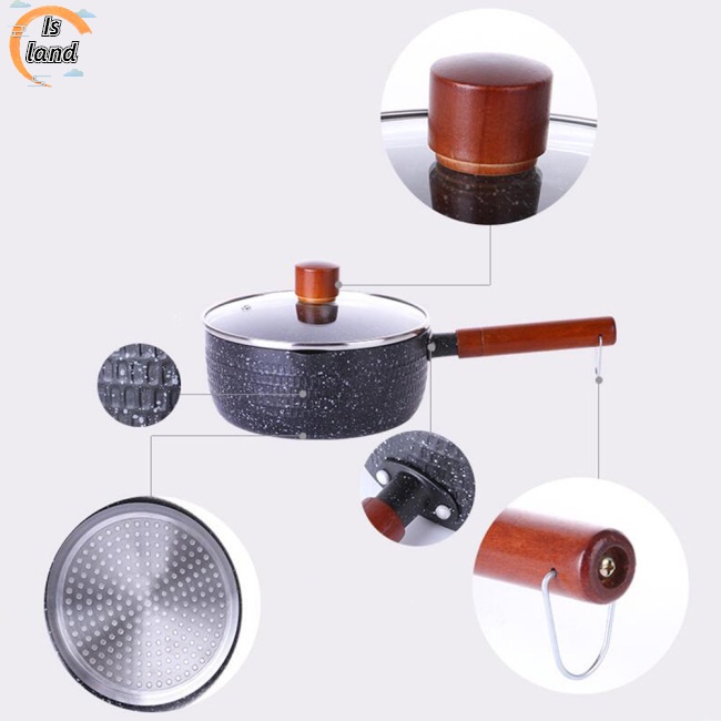 Nồi Nấu Sữa Y Tế Mini Bằng Đá Nhôm Chống Dính