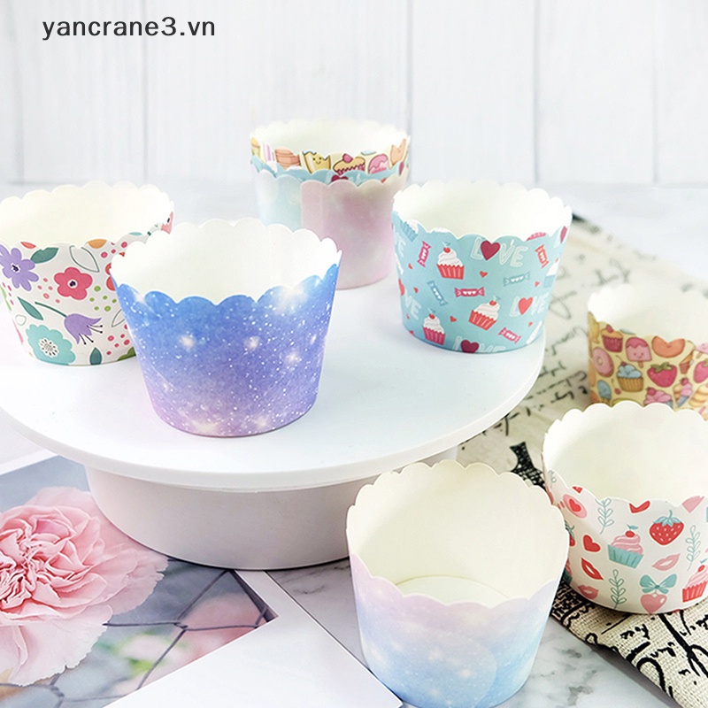 Set 50 Cốc Giấy Đựng Bánh Cupcake Muffin 3.vn