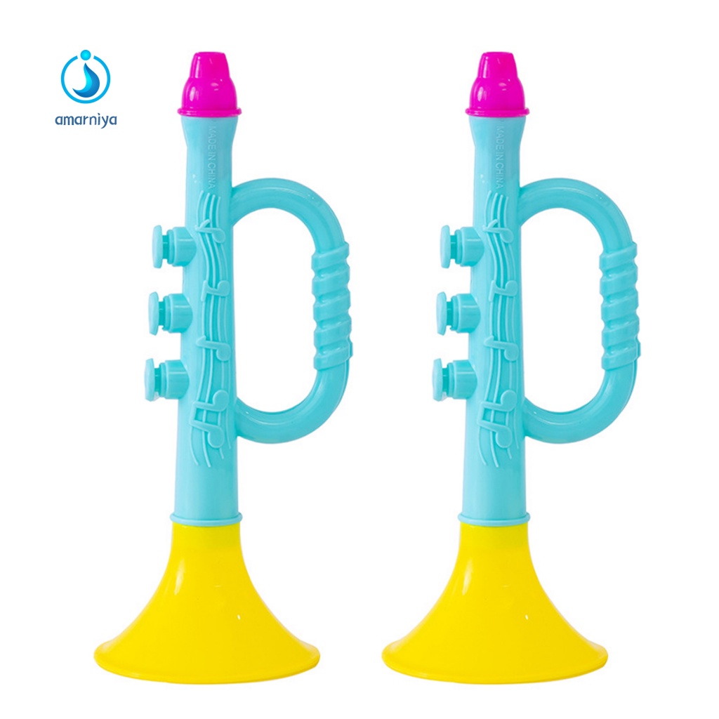 Set 2 Kèn Trumpet Đồ Chơi Kích Thích Trí Thông Minh Cho Bé