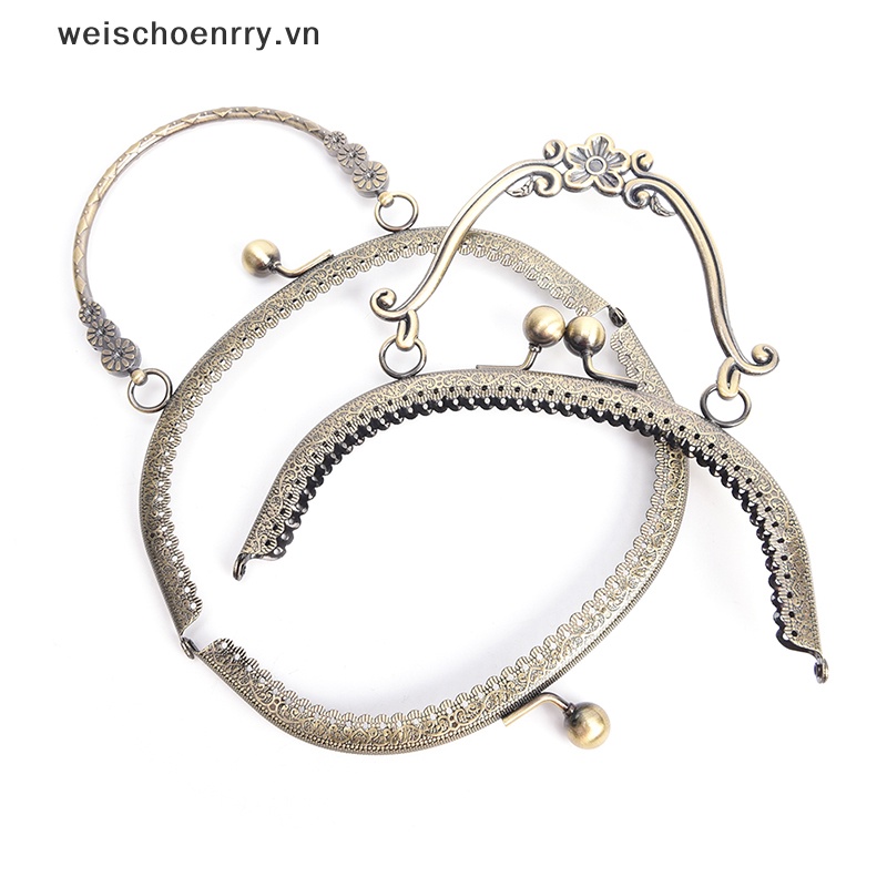 Khung Khóa Túi Xách Bằng Đồng Thau Cổ Điển 1X 16.5cm