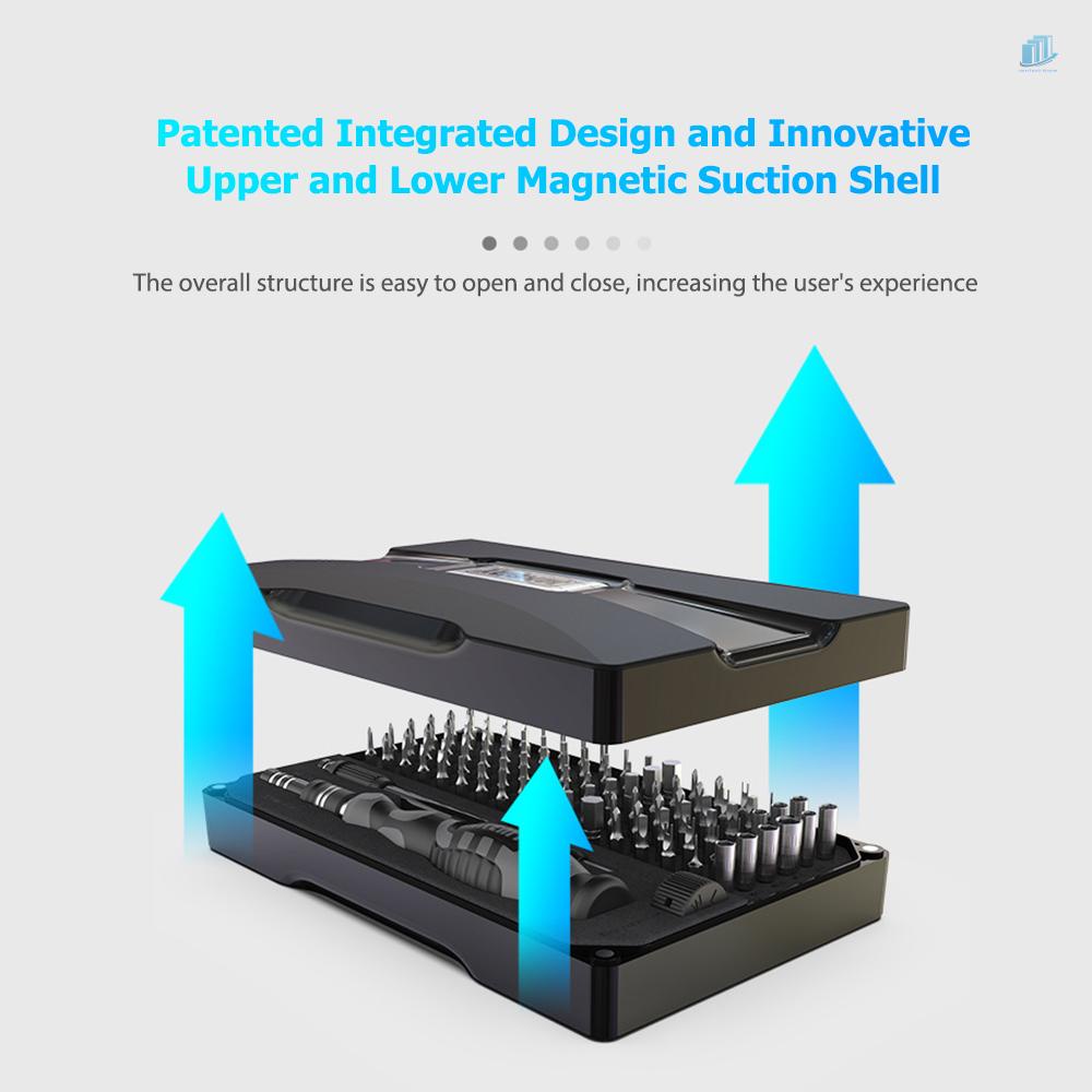 Set 106 Đầu Tua Vít Lục Giác Bằng Hợp Kim Thép 4 * 28mm CR-V Đa Năng