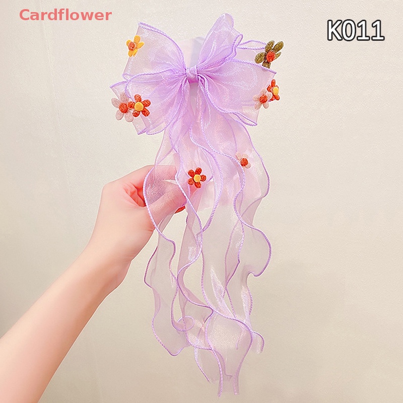 Kẹp Tóc Nơ Dài Dễ Thương Thời Trang Xuân Hè Cho Bé Gái