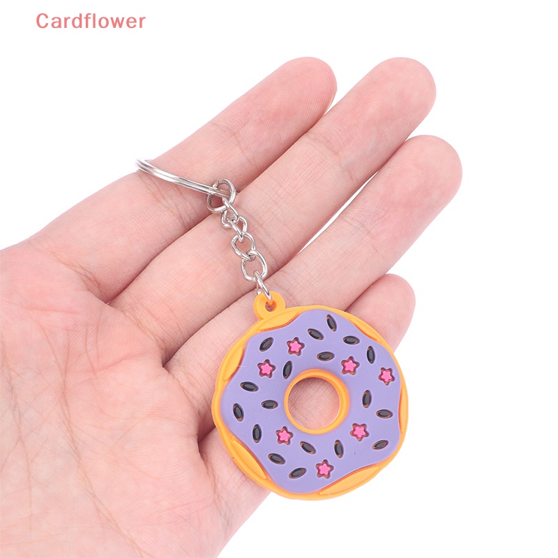 Móc Khóa Hình Bánh Donut Bằng Nhựa PVC Dễ Thương Mới