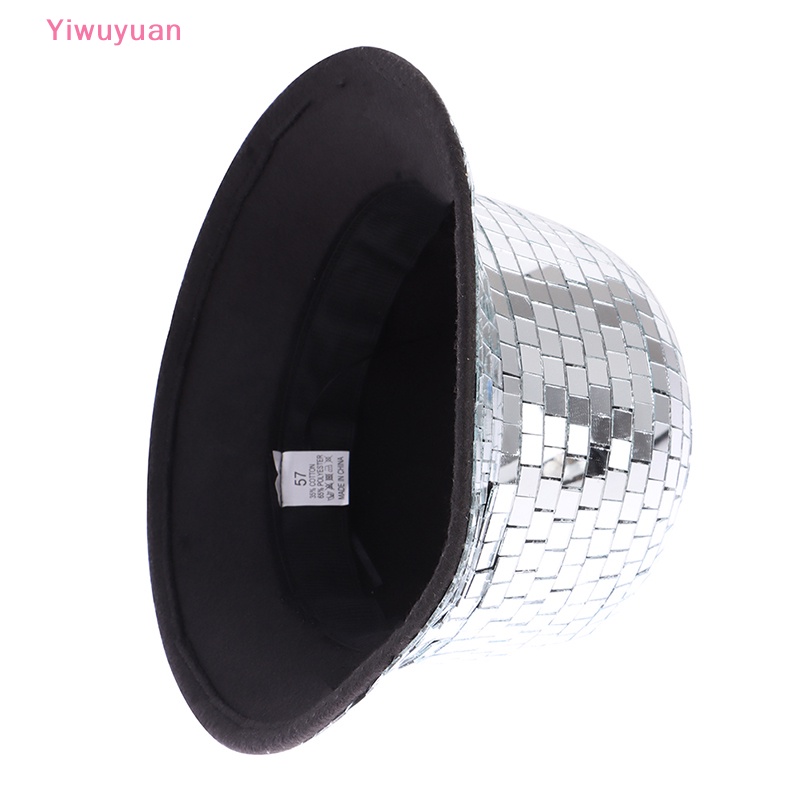 < Yiwuyuan > 1 Mũ Cao Bồi Đính Hạt Có Gương Trang Sức Nữ Tính Mới