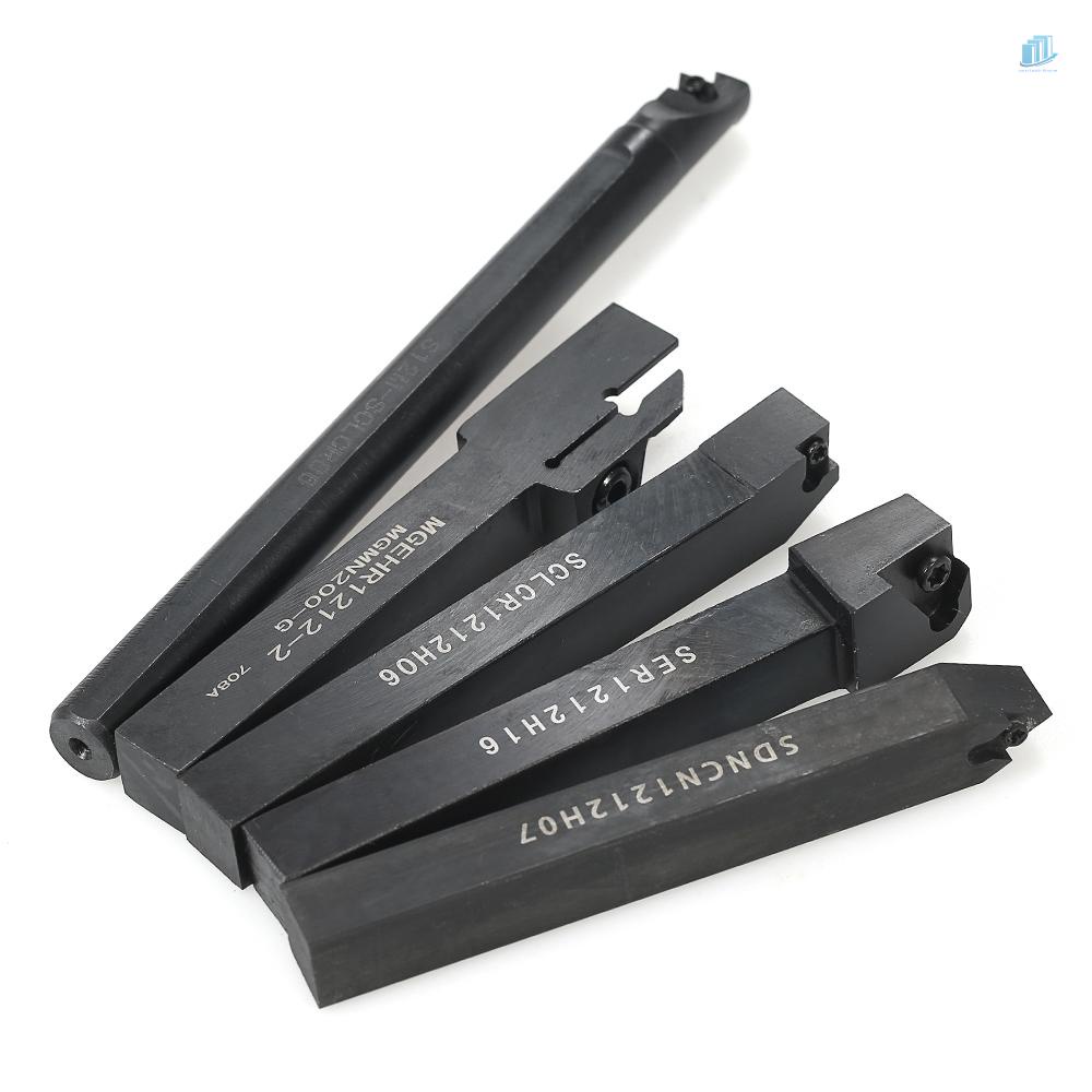 Set 5 Phụ Kiện Thanh Nối CNC SCLCR1212H06 / SDNCN1212H07 / S12M-SCLCR06 / SER1212H16 / MGEHR1212-2 Bar + 5 Chìa Vặn