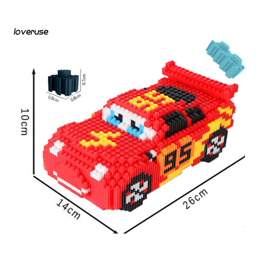 1 Đồ chơi trẻ em Lắp Ráp Hình Phương Tiện Giao Thông Hoạt Hình Đáng Yêu Dành Cho Trẻ