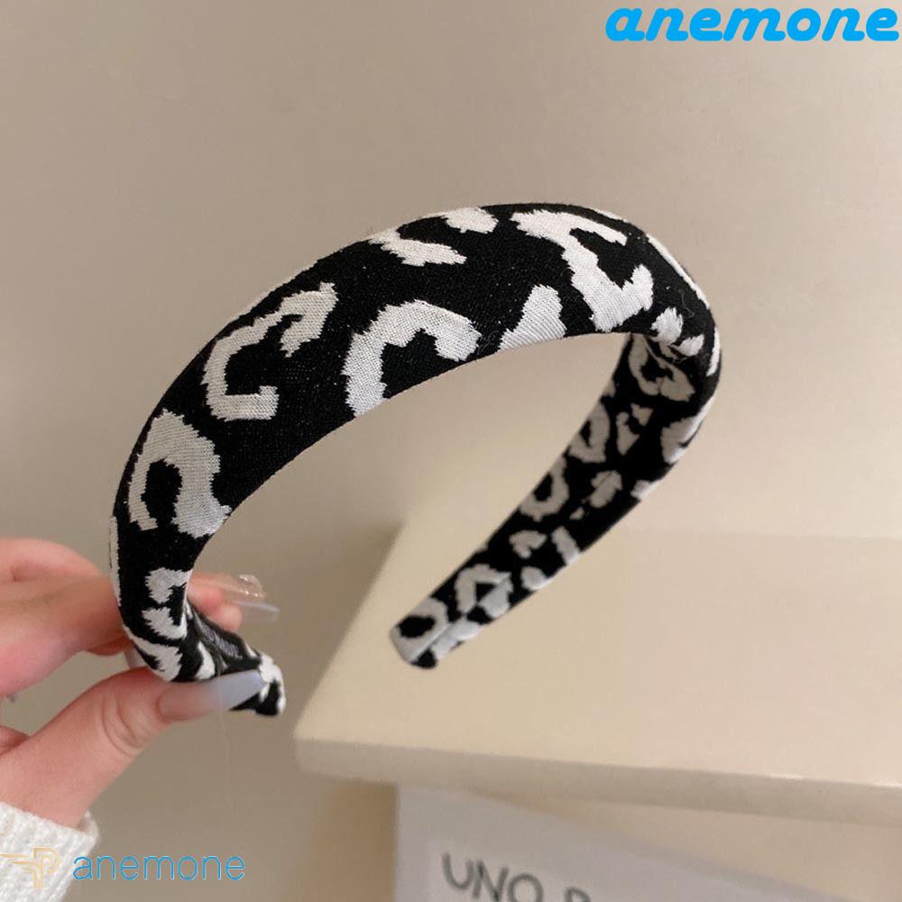 Băng Đô Cài Tóc Bản Rộng Không Trượt In Họa Tiết Da Báo Dành Cho Cô Dâu