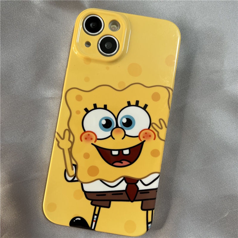 Ốp Điện Thoại Siêu Mỏng In Hình SpongeBob Cho Apple Iphone 13iPhone14promax 8p7 11Gyx