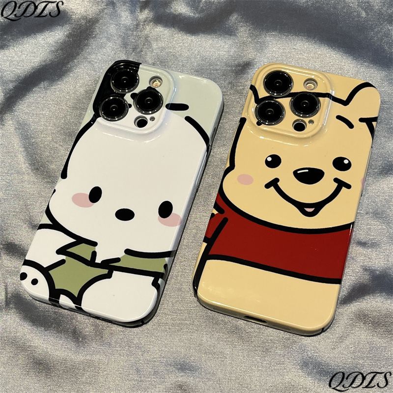 Ốp Điện Thoại Chống Sốc In Hình Gấu Cún Hoạt Hình Dễ Thương Cho Iphone 13 14pro 11 BO6A