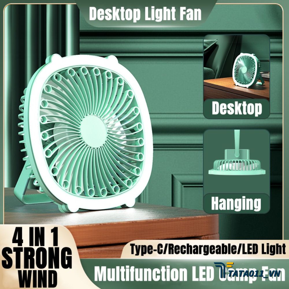 Quạt Để Bàn Di Động Quạt Trần Treo Tường Đèn Ngủ Usb Quạt Trần Mini Gấp Gọn Không Ồn Để Bàn Ký Túc Xá Gia Đình VN1