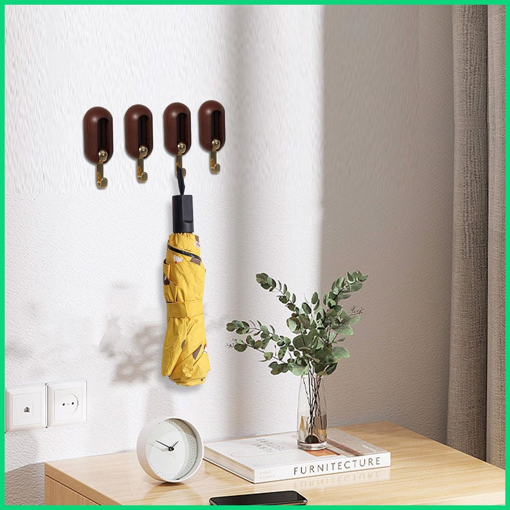 Set 4 Móc Treo Đồ Dán Tường Nhà Tắm Chịu Lực Tốt Chống Thấm Nước Kèm Móc Treo Chắc Chắn