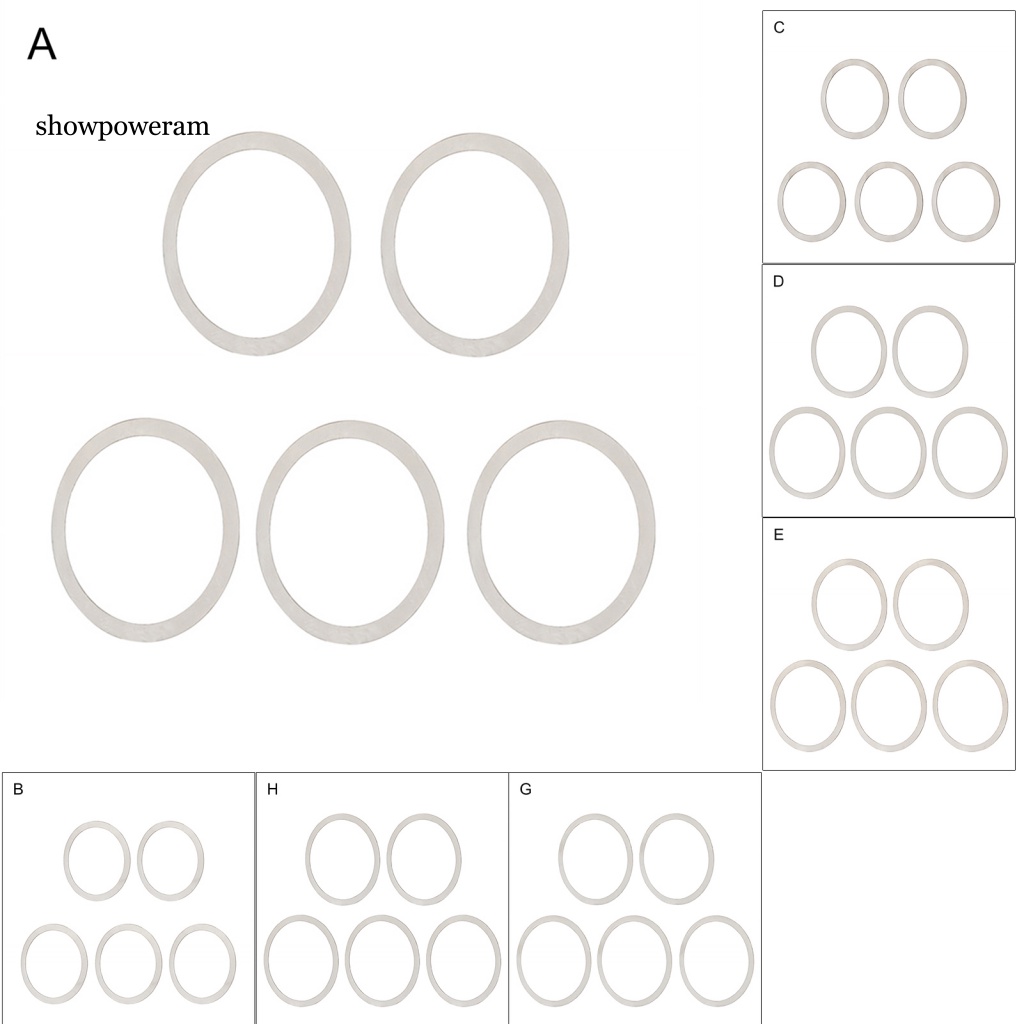 Set 5 Vòng Đệm Bằng Hợp Kim Nhôm Chịu Lực Cao Dành Cho Máy Rửa Xe Đạp