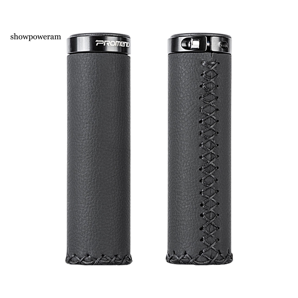 1 Bộ Vỏ Bọc Tay Lái Xe Đạp Bằng Da Vi Sợi Gọn Nhẹ Chống Mòn