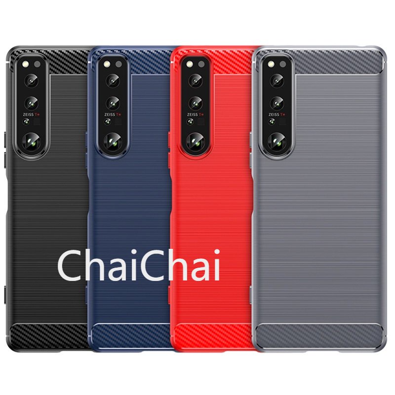 Ốp Điện Thoại TPU Sợi Carbon Chống Sốc Cho Sony Xperia 1 IV 10 IV