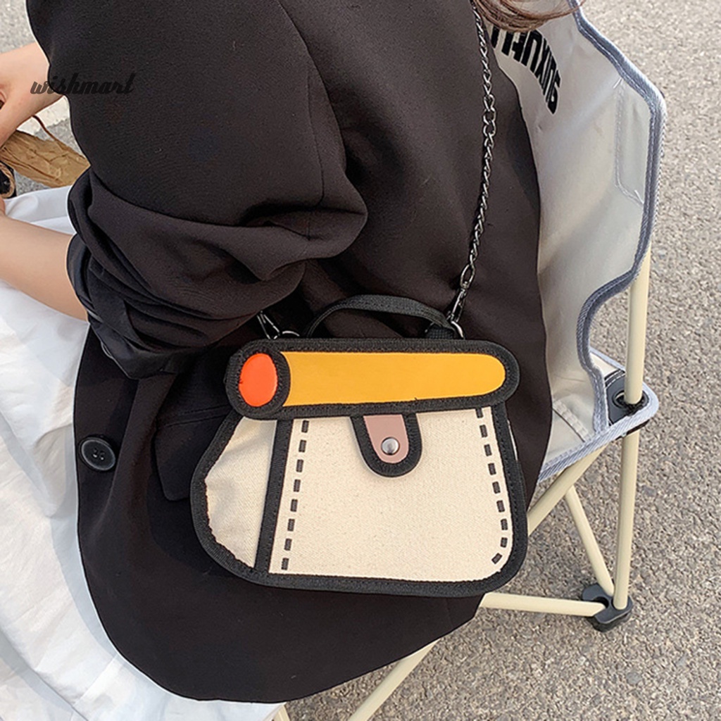 Túi Xách Đeo Chéo Trọng Lượng Nhẹ Có Tay Cầm Dành Cho Nữ Thanh Thiếu Niên [WM]