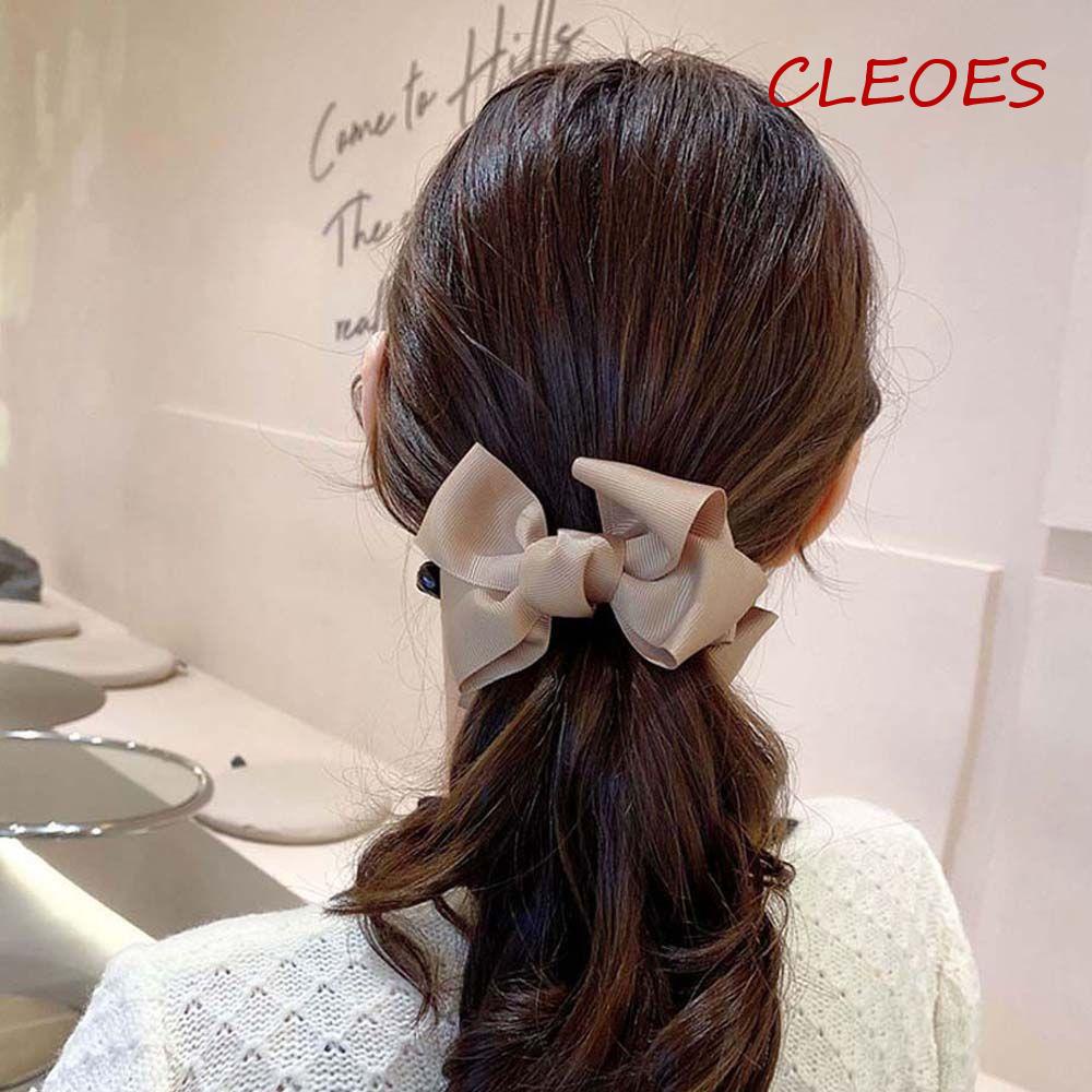 Kẹp Tóc Đuôi Ngựa Màu Trơn Đơn Giản Phong Cách Hàn Quốc