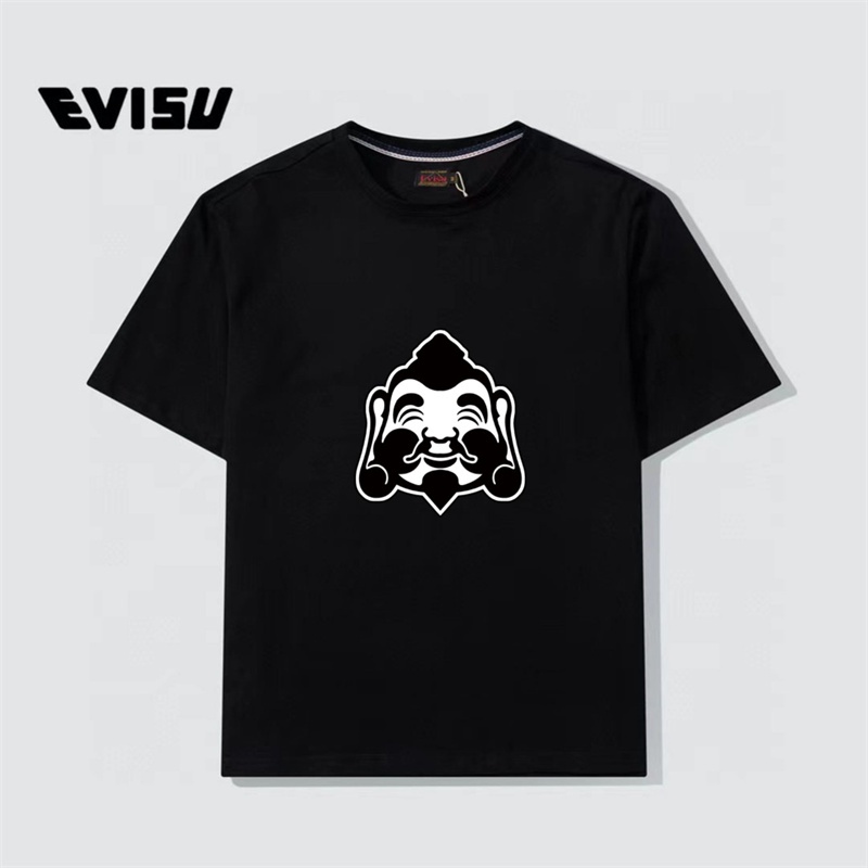 Áo Thun Nam Tay Ngắn Cổ Tròn In Logo Đầu Phật E-V88ISU &amp; - Thời Trang