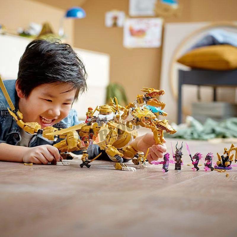 Đồ Chơi Lắp Ráp Mô Hình Nhân Vật Ninja Lloyd 'S Golden Dragon 9 MOC 71774