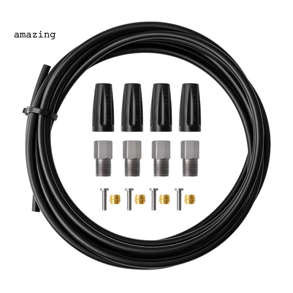 1 Bộ Ống Phanh Xe Đạp Hình Chữ T 2m Kèm Ốc Vít