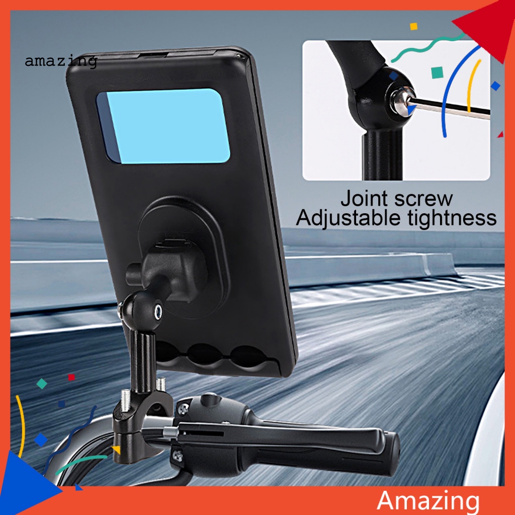 Giá Đỡ Điện Thoại Kiêm Sạc Điện Thoại Gắn Tay Lái Xe Đạp / Mô Tô Có Lỗ Sạc Chống Sốc