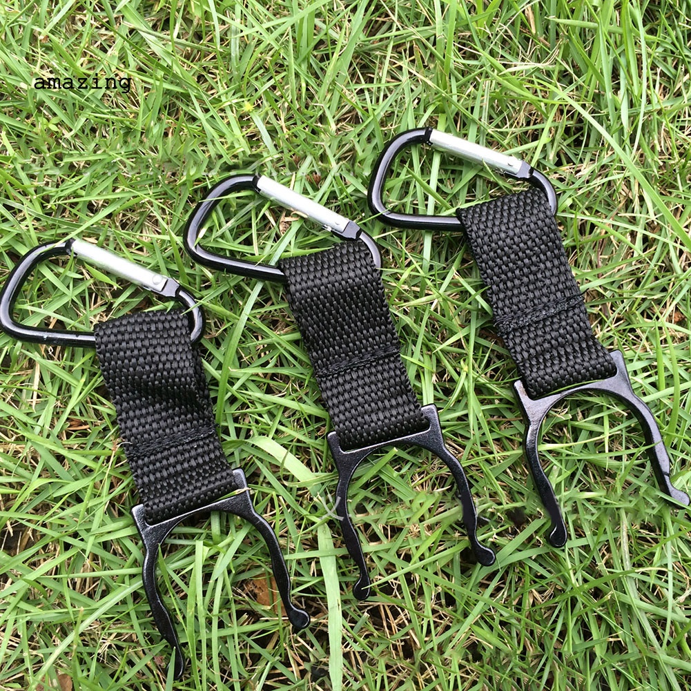 Set 6 Giá Đỡ Bình Nước Có Móc Kẹp Tiện Dụng Khi Đi Cắm Trại