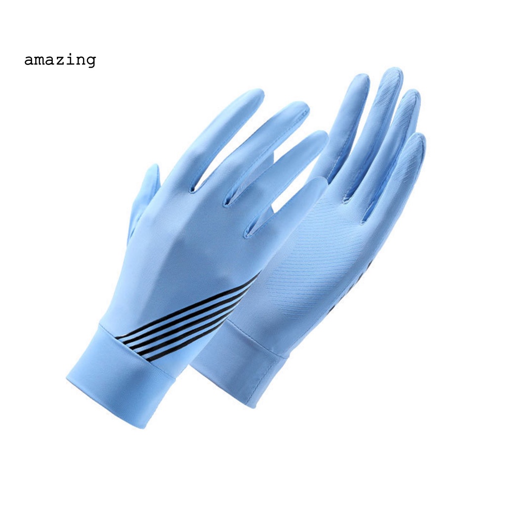 1 Đôi Găng Tay Chống Nắng Chống Mòn Bằng Lụa Lạnh Mỏng