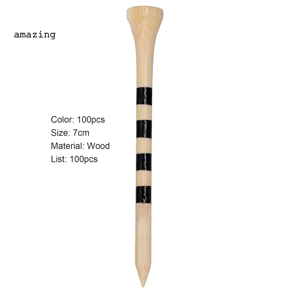 Bộ 100 Phụ Kiện Giữ Bóng Golf Bằng Gỗ Di Động Chắc Chắn Sturdy