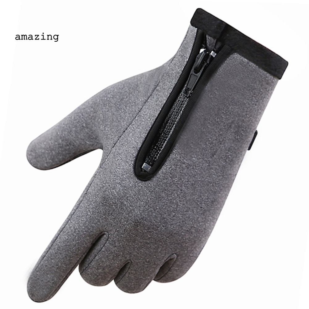 Găng Tay Chống Gió Chống Nước Dày Dặn Có Thể Chạm Màn Hình Cảm Ứng