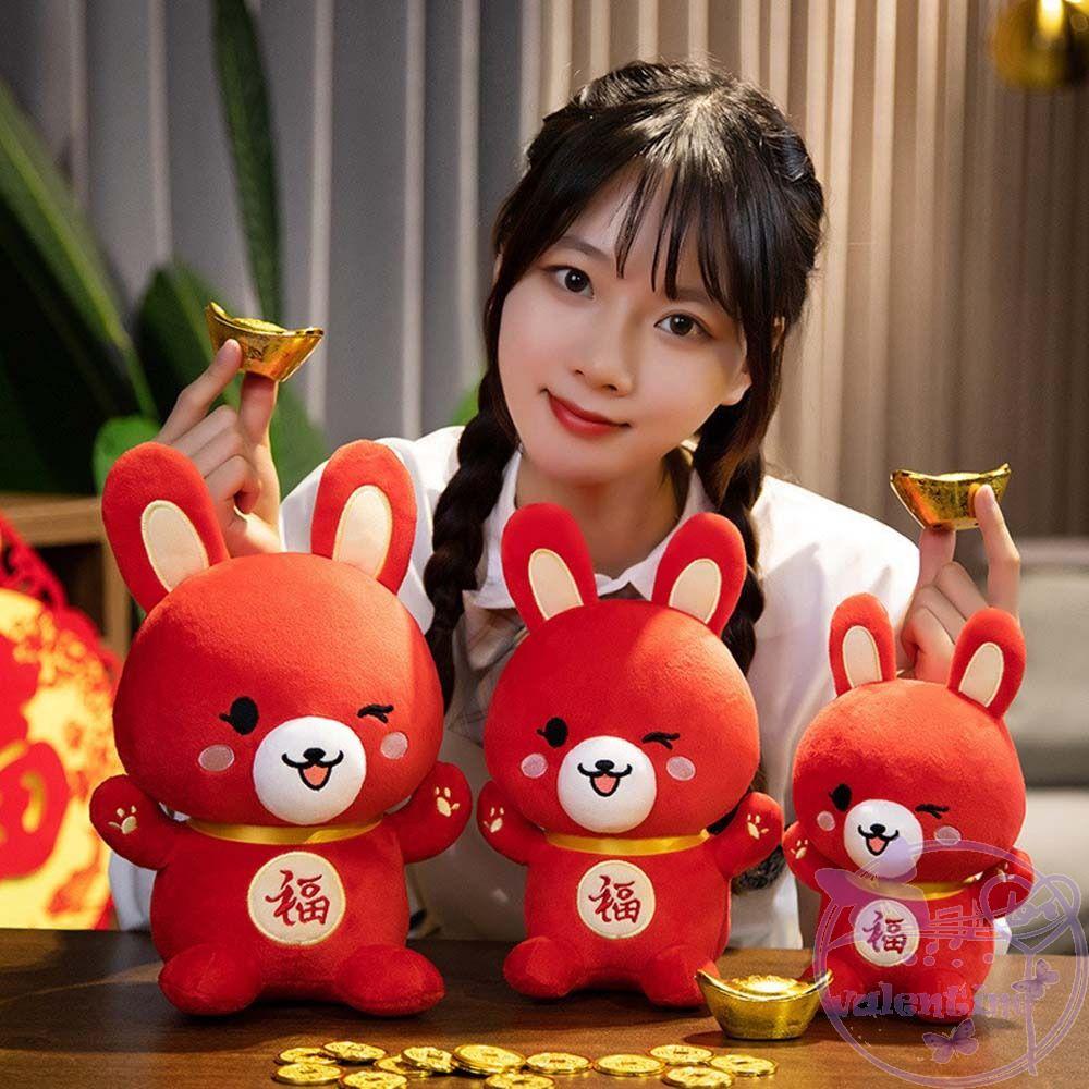 Thú Nhồi Bông Hình Thỏ Phong Cách Trung Hoa Dễ Thương