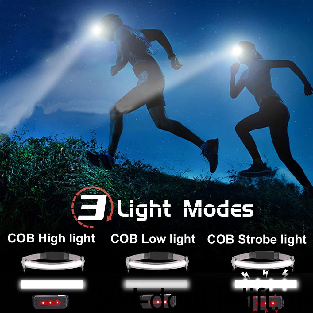 Đèn Pin Đội Đầu Chống Nước Có Thể Sạc Lại Bằng Cổng USB