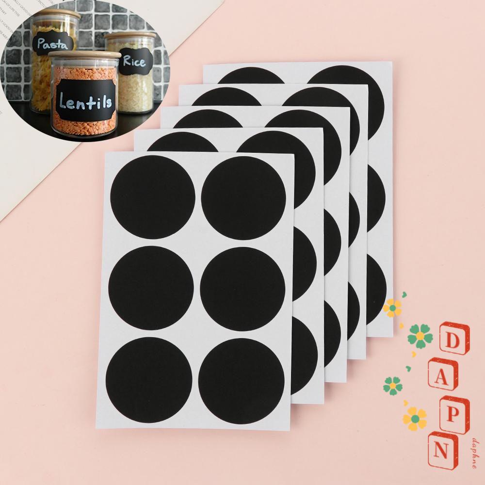 Bộ 30 / 60 Miếng Nhãn Đen Ghi Tên Cho Nhà Bếp