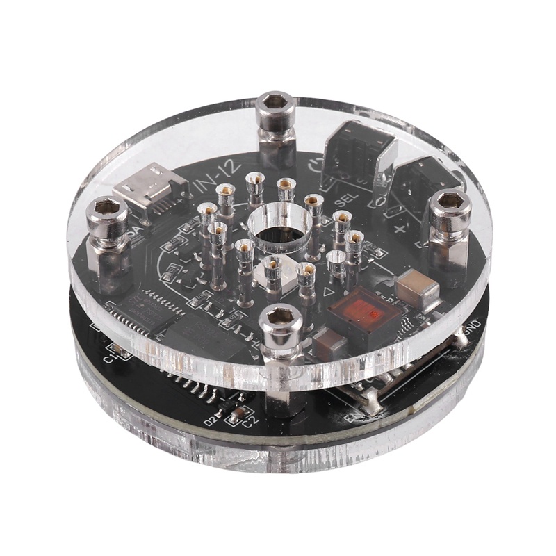 Đồng Hồ Điện Tử 12 Nixie RGB Cổng Micro-USB DC5V Thay Thế DIY