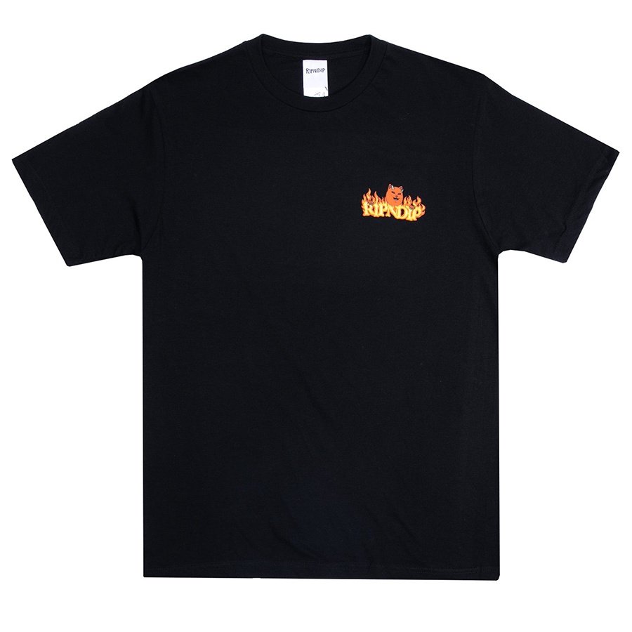 Ripndip Áo Thun Ngắn Tay In Hình Mèo Thời Trang Mùa Hè Cá Tính