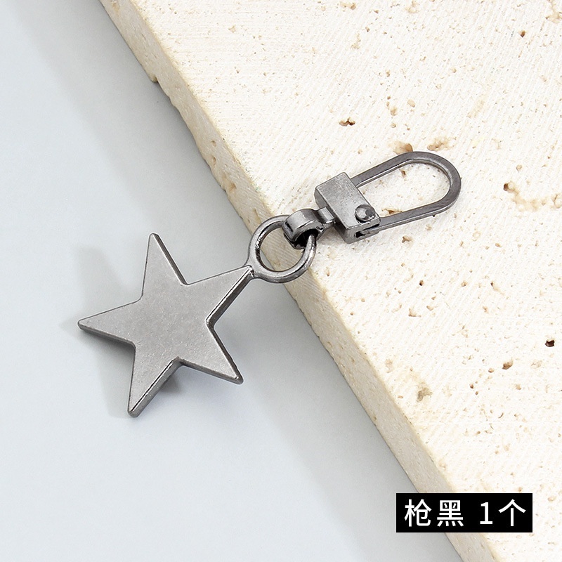 Phụ Kiện Dây Kéo Đầu Kim Loại Hình Ngôi Sao Có Thể Tháo Rời Thay Thế Cho Túi Xách