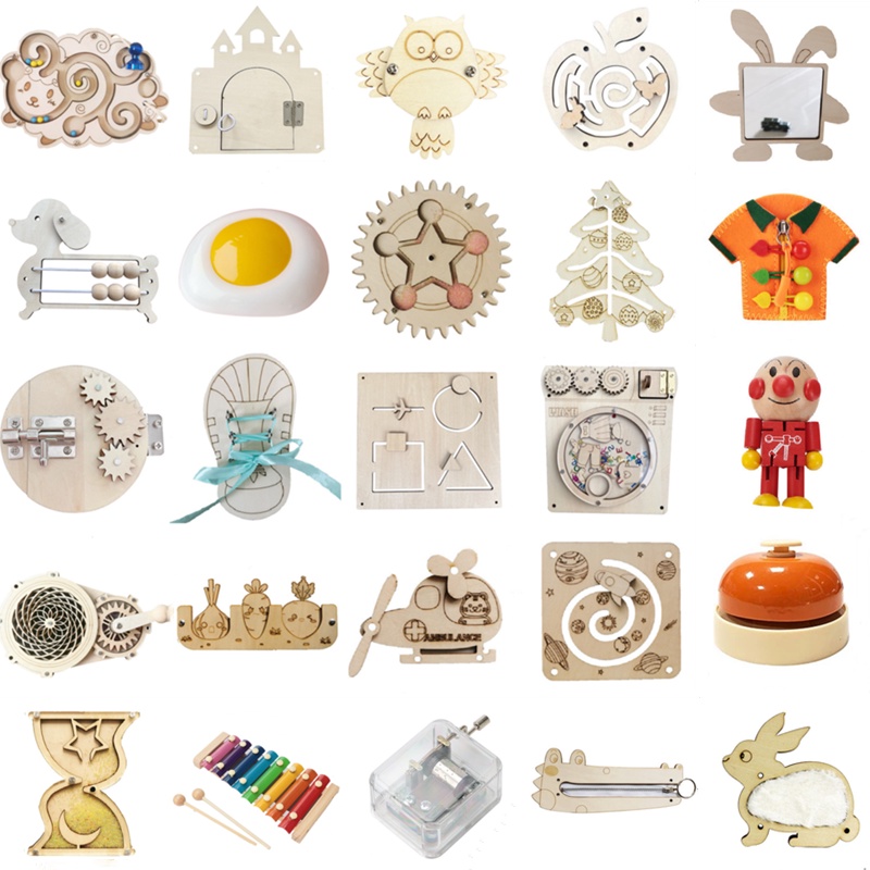 Bảng Đồ Chơi Kỹ Năng Sống Theo Phương Pháp Montessori DIY