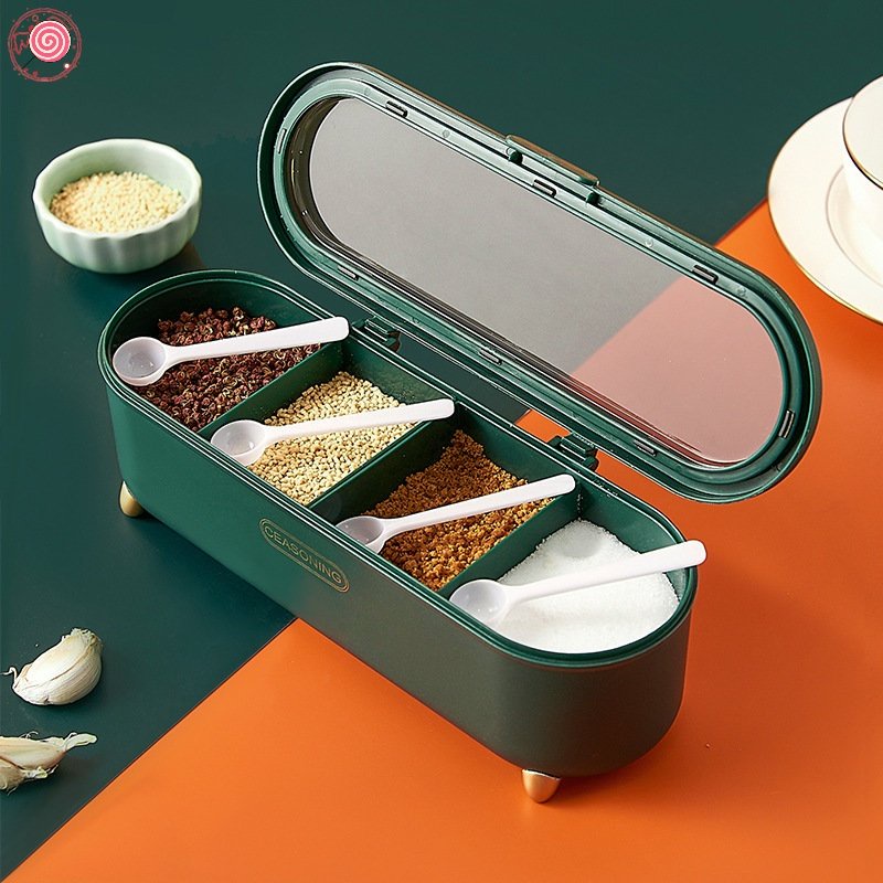Hộp Đựng Gia Vị Nhiều Ngăn Tiện Dụng Cho Nhà Bếp HSU