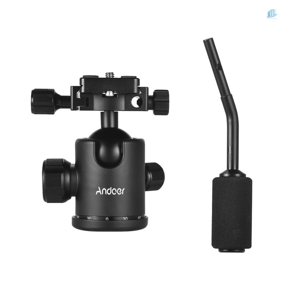 Đầu Bi Andoer Xoay 360 Độ Với Lỗ Vít 1 / 4inch 3 / 8inch Cho Máy Ảnh DSLR Max. 15kg