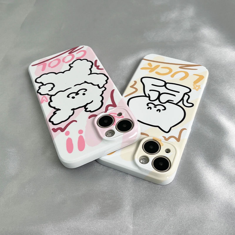 Ốp Điện Thoại Cứng In Hình Chó Mèo Cho Iphone1 iphone13 14pro / 7 11 / / iPhone12 8 Apple xsxr S76P