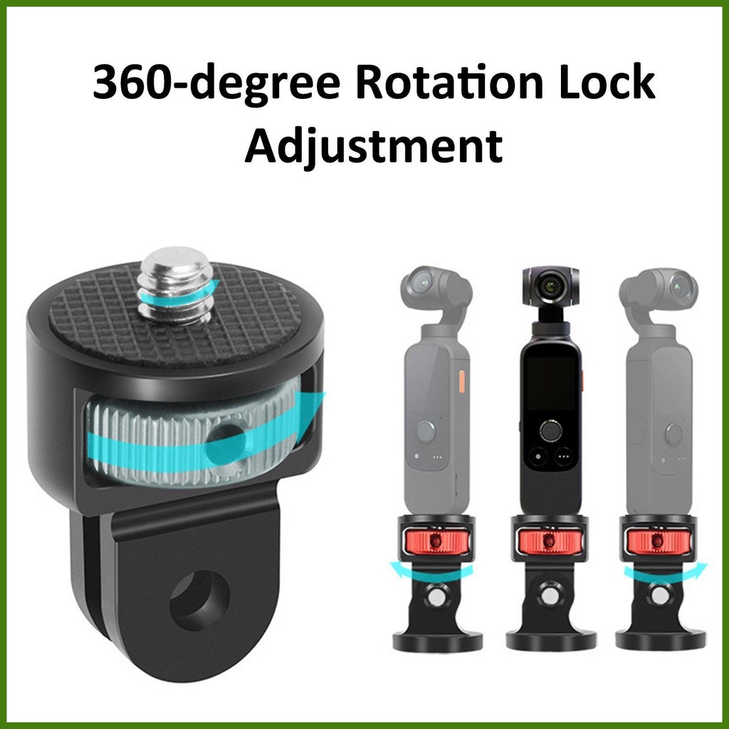 Bộ Chuyển Đổi Gậy Ba Chân Bằng Nhôm Với Đệm Cao Su Chống Trượt Tùy Chỉnh Kèm Ốc Vít Cho Máy Ảnh Hành Động