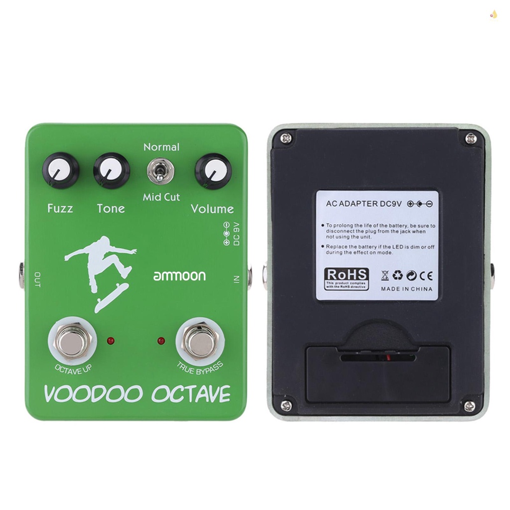 Bàn Đạp Hiệu Ứng Đàn Guitar ammoon AP-12 Voodoo Octave Fuzz