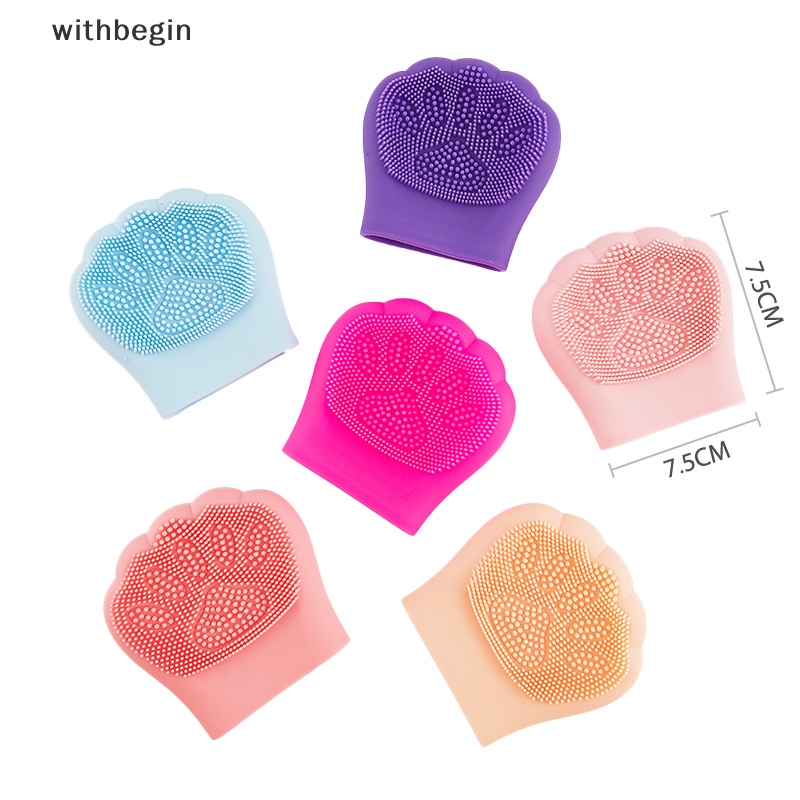 Cọ Rửa Mặt Silicone Làm Sạch Lỗ Chân Lông Thiết Kế Hình Mèo Dễ Thương