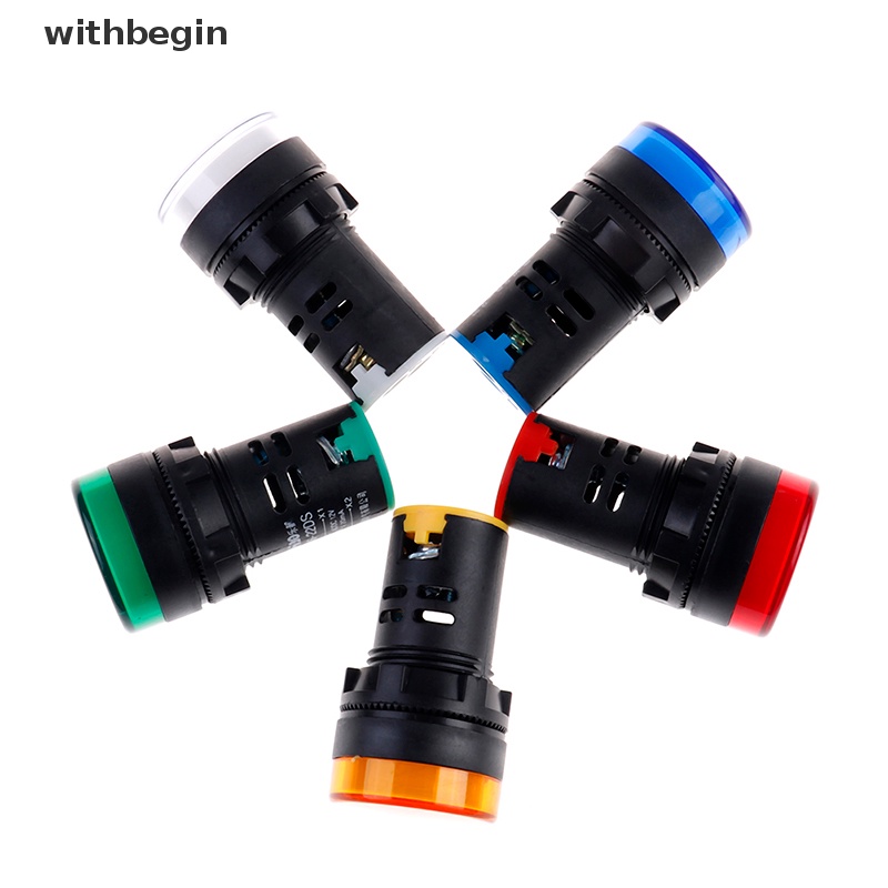 1 Đèn LED Cảnh Báo Tín Hiệu AC / DC 22mm 12V Thiết Kế Chất Lượng Cao