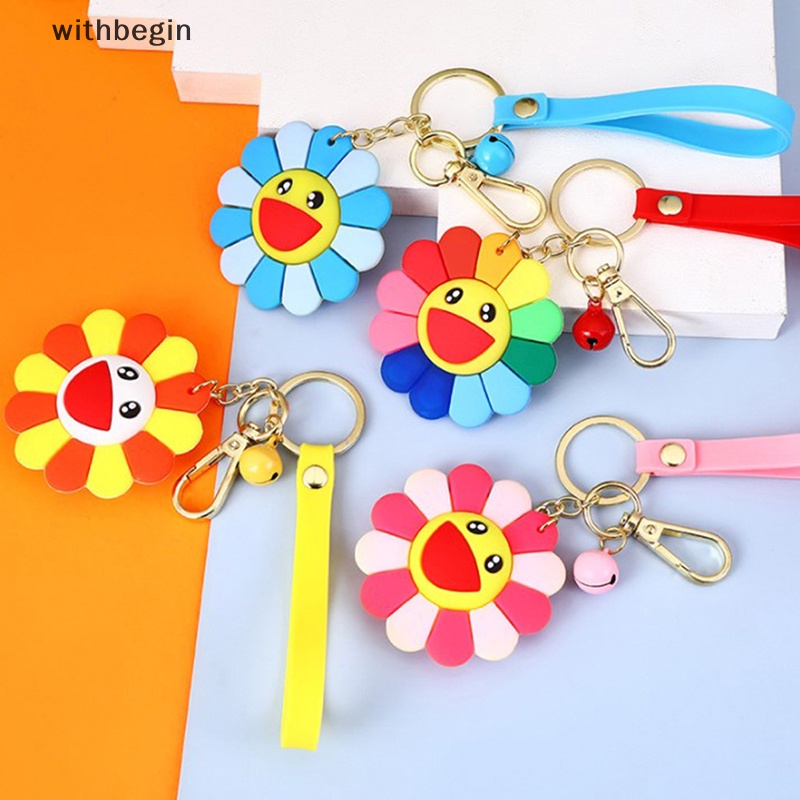 Móc Khóa Cao Su Họa Tiết Hoa Hướng Dương Dễ Thương 2023