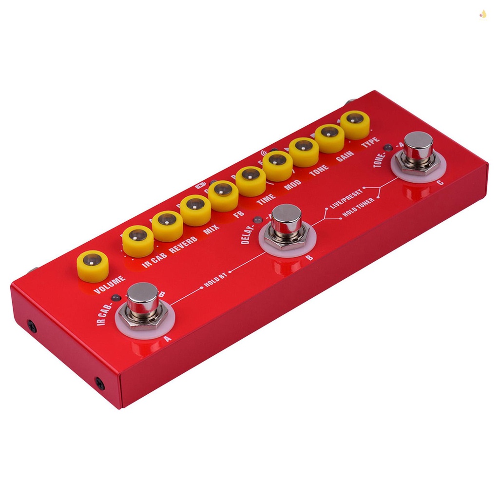 Bàn Đạp Hiệu Ứng Đàn Guitar Điện Không Dây Đa Năng Di Động Kết Hợp Pin Tích Hợp Với Điện Thoại Ghi Âm